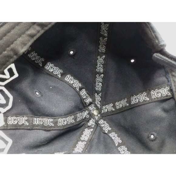 AC/DC Thunderstruck Black Cotton Hat Adjustable One Size Rock Band Logo Cap - Picture 7 of 8